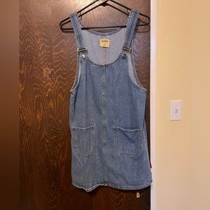 Denim overall dress